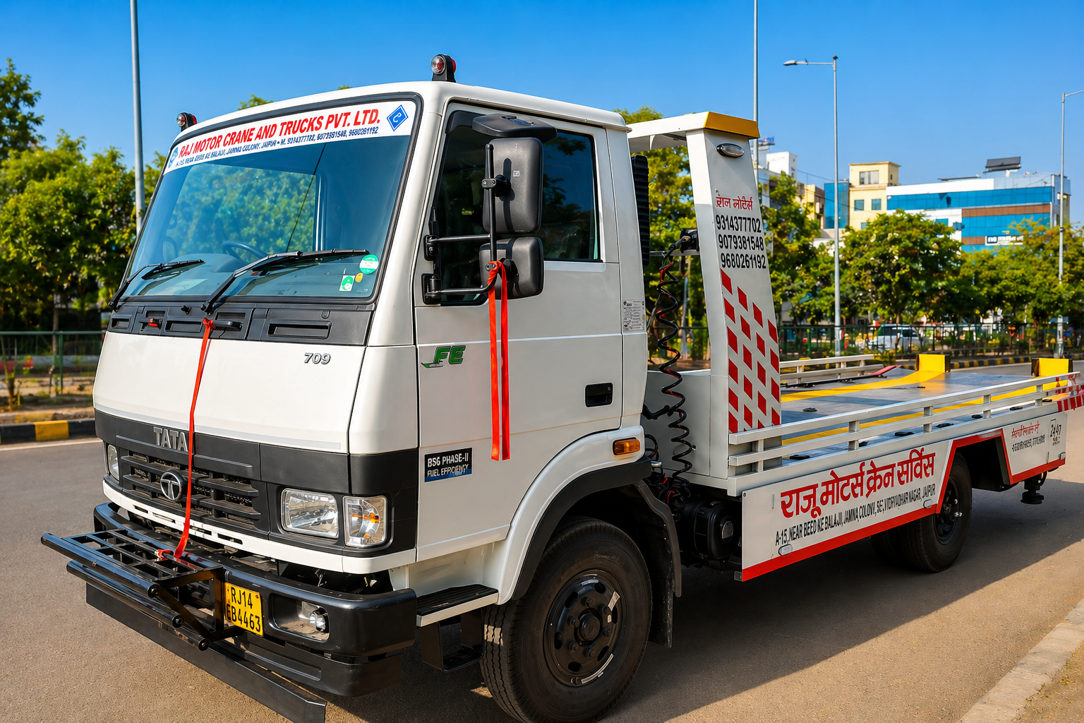 Towing Truck in Action